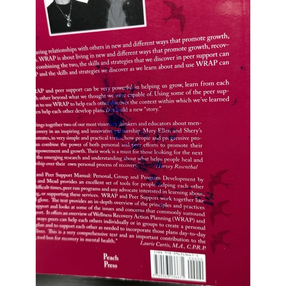 Wellness Recovery Action Plan Peer Support WRAP Mary Ellen Copeland Paperback‎